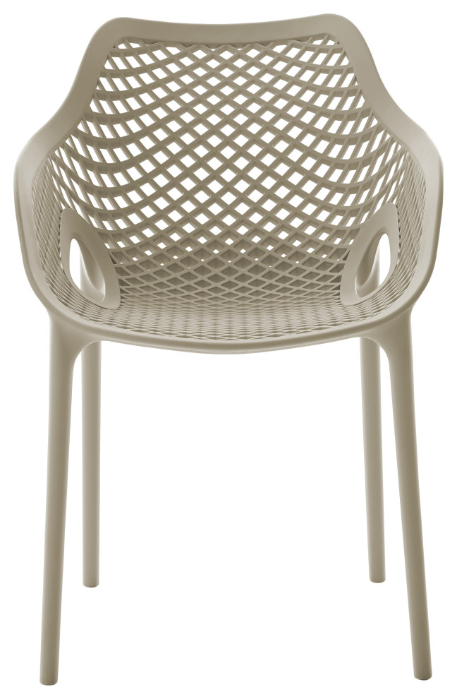 Mykonos Outdoor Patio Dining Chair  Set of 4   Contemporary   Outdoor Dining Chairs   by Meridian Furniture  Houzz