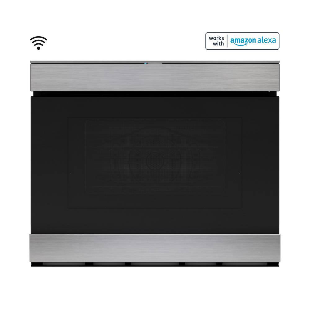 Sharp 24 in. Built-in Smart Stainless Steel Electric Convection Microwave Drawer Oven SMD2499FS