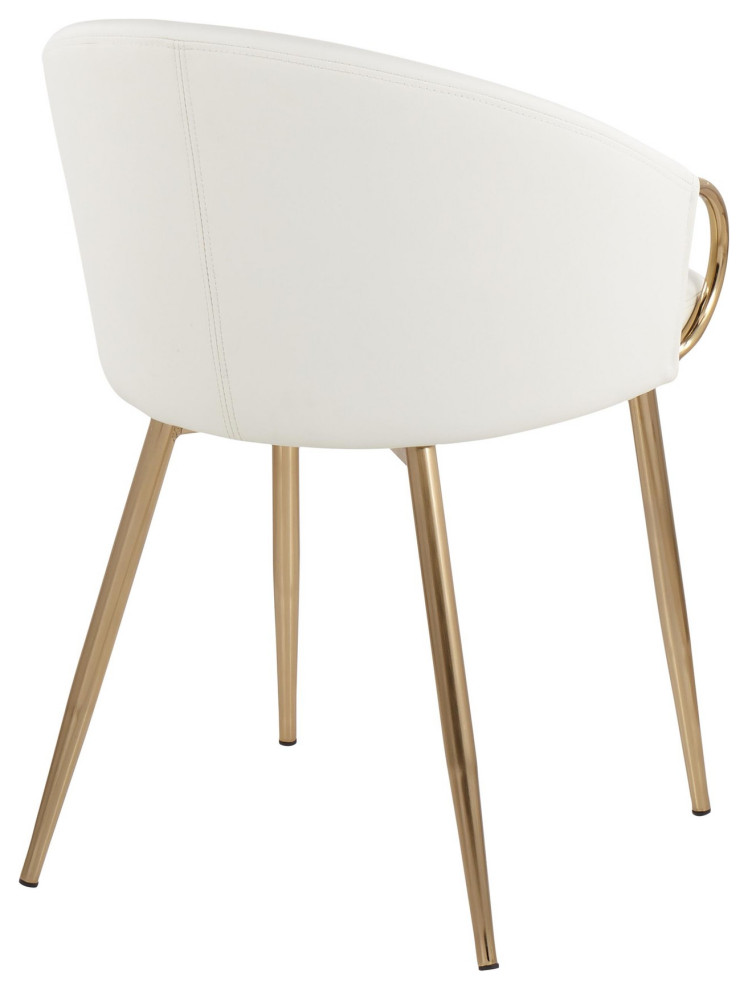 Claire Chair  Gold Metal   Midcentury   Dining Chairs   by LumiSource  Houzz