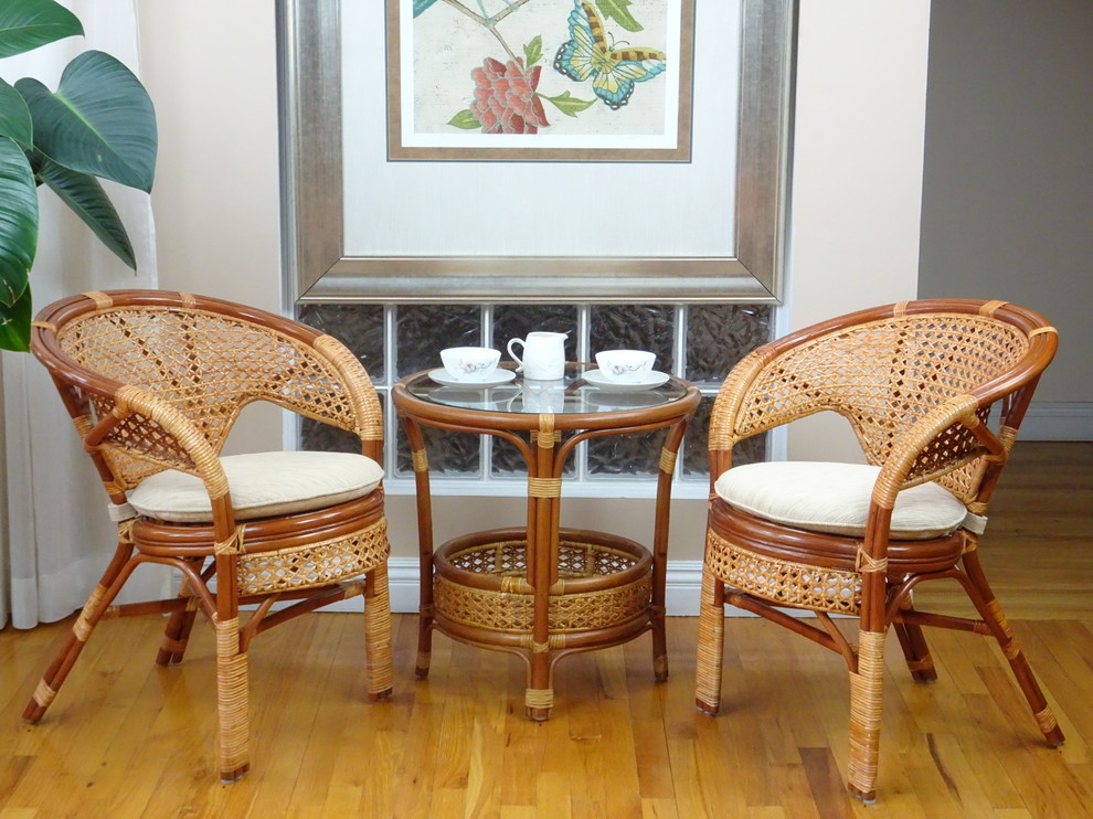 Pelangi Lounge Chair  Natural Rattan Wicker  Handmade   Tropical   Dining Chairs   by RattanUSA  Houzz