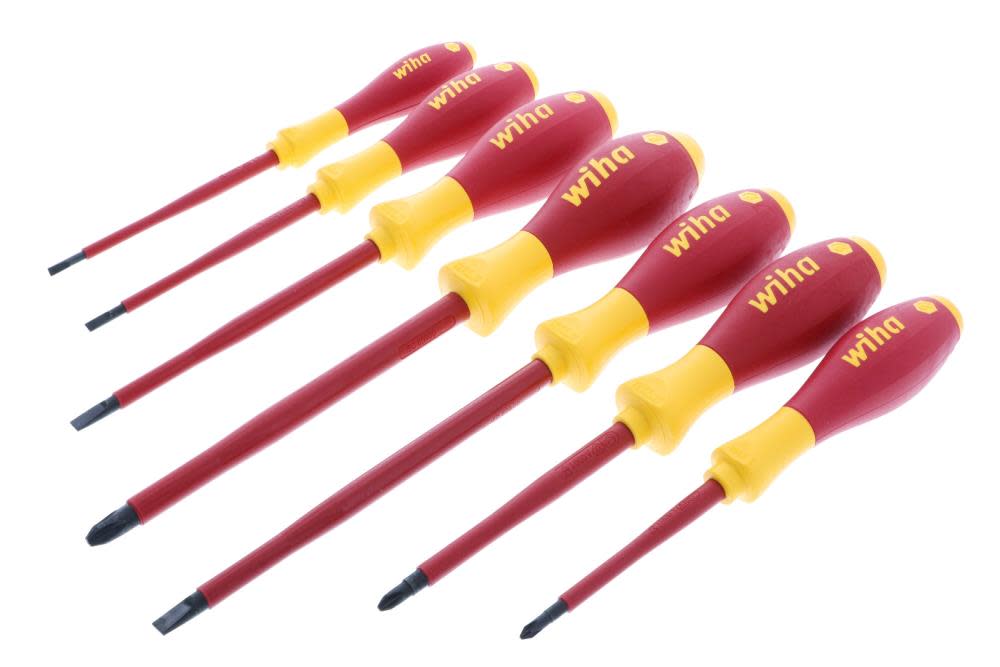 7 Piece Insulated SoftFinish Screwdriver Set ;