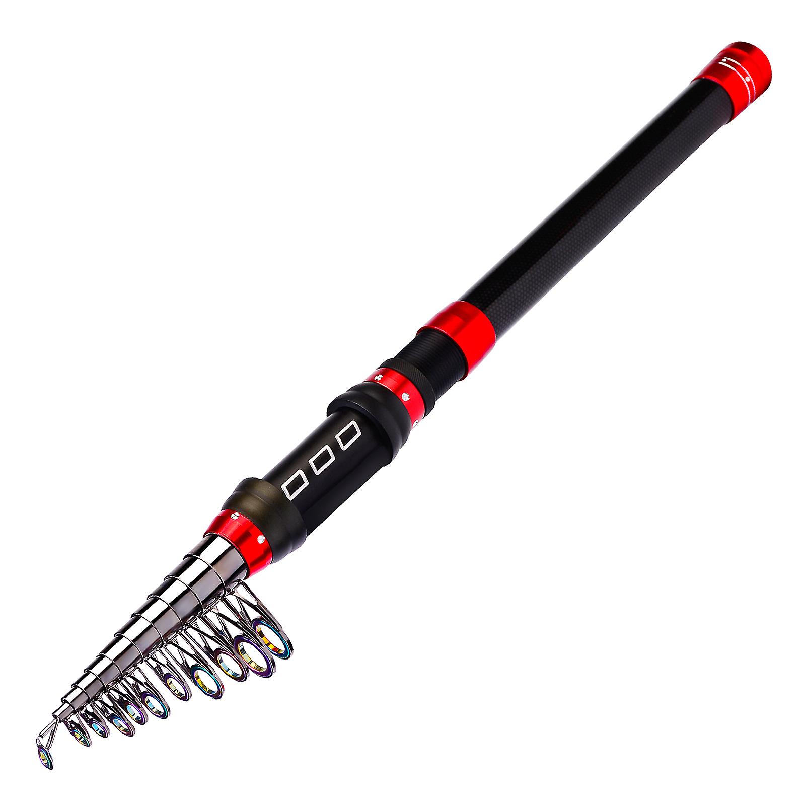 3.6 Meters Portable Fishing Rod Ultralight Fishing Pole Ceremic Guide Ring Fishing Rod Telescopic Carbon Fiber Fishing Pole