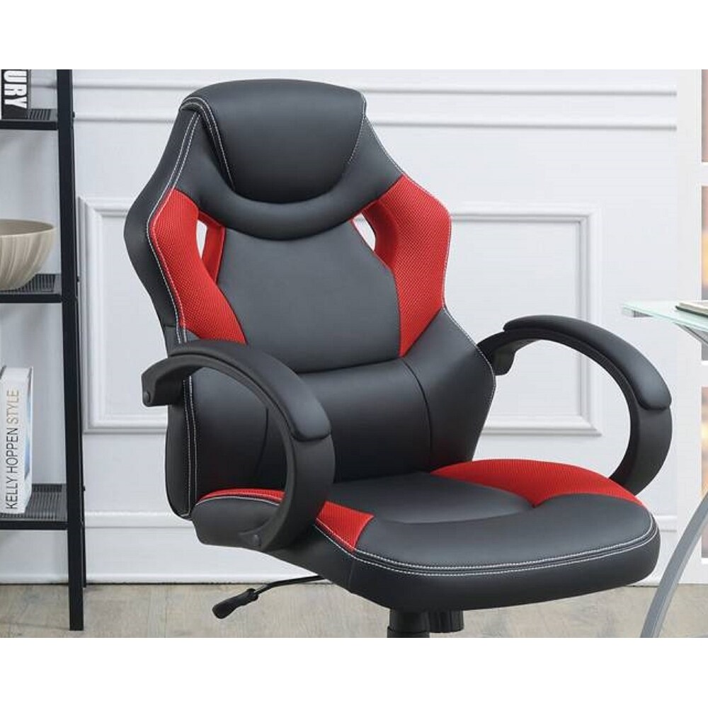 Office Chair Upholstered 1pc Cushioned Comfort Chair Relax Gaming Office