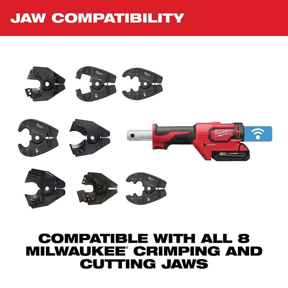 MW M18FORCE LOGIC 6T Utility Crimping Kit with Kearney Grooves 2678-22K from MW