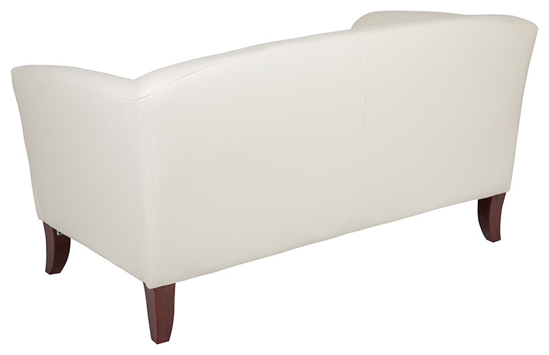 HERCULES Imperial Series Ivory LeatherSoft Loveseat   Transitional   Loveseats   by First of a Kind USA Inc  Houzz