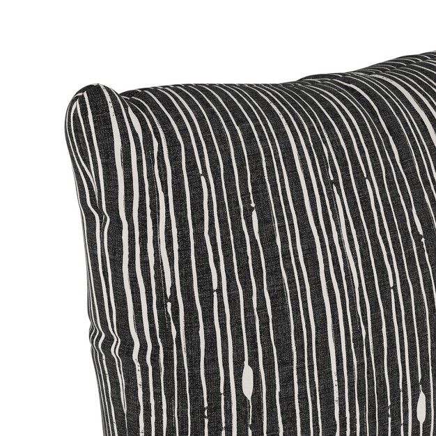 Polyester Shibori Striped Square Throw Pillow Skyline Furniture