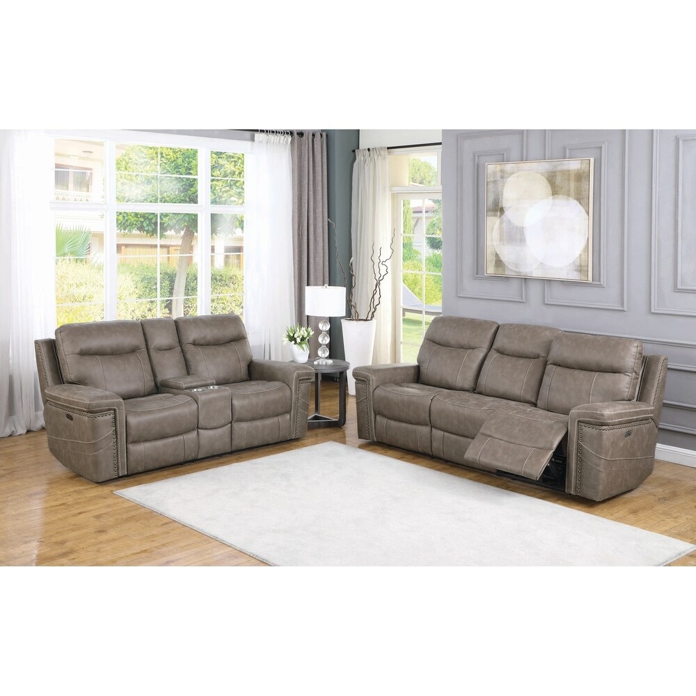 Coaster Furniture Wixom 2 piece Upholstered Tufted Living Room Set