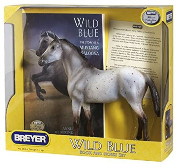 Breyer Horses Freedom Series Wild Blue Book and Toy Horse Set Collectible