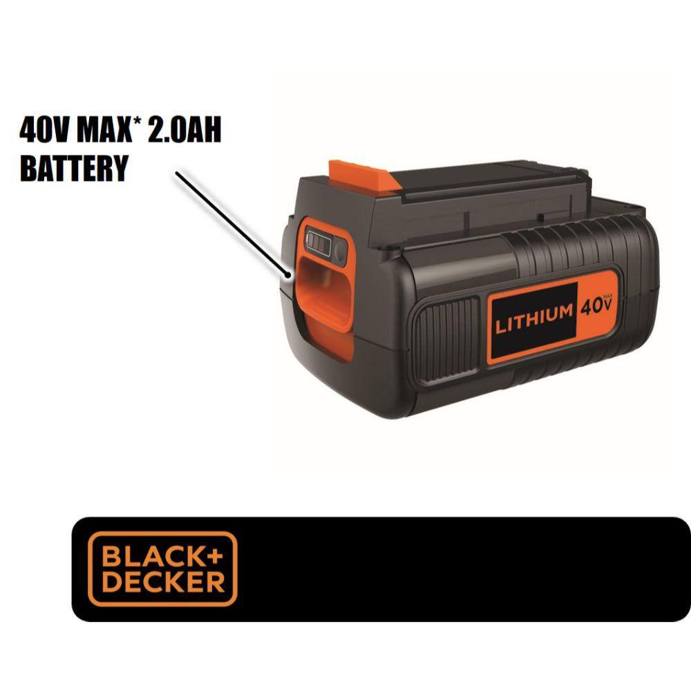 BLACK+DECKER 40V MAX Lithium-Ion 2.0Ah Battery Pack LBX2040