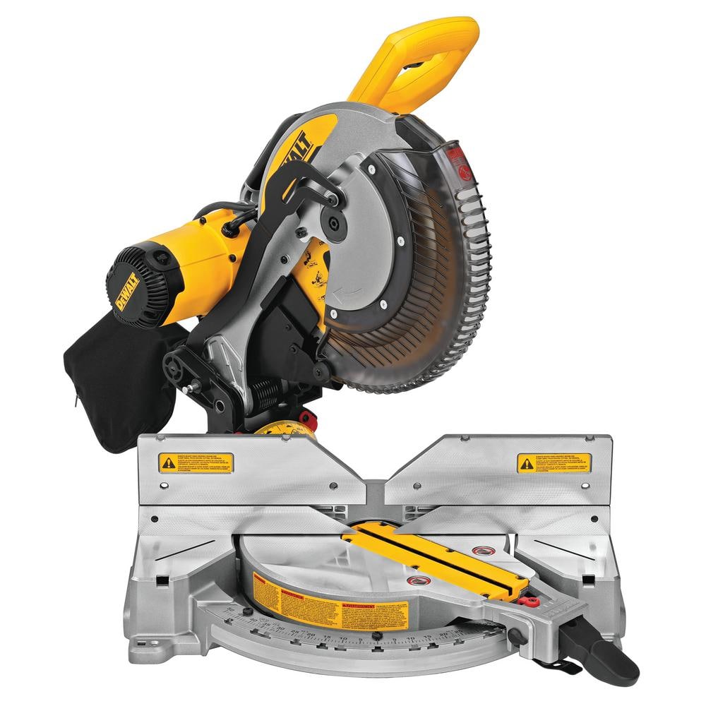 DEWALT 15 Amp Corded 12 in. Compound Double Bevel Miter Saw DWS716