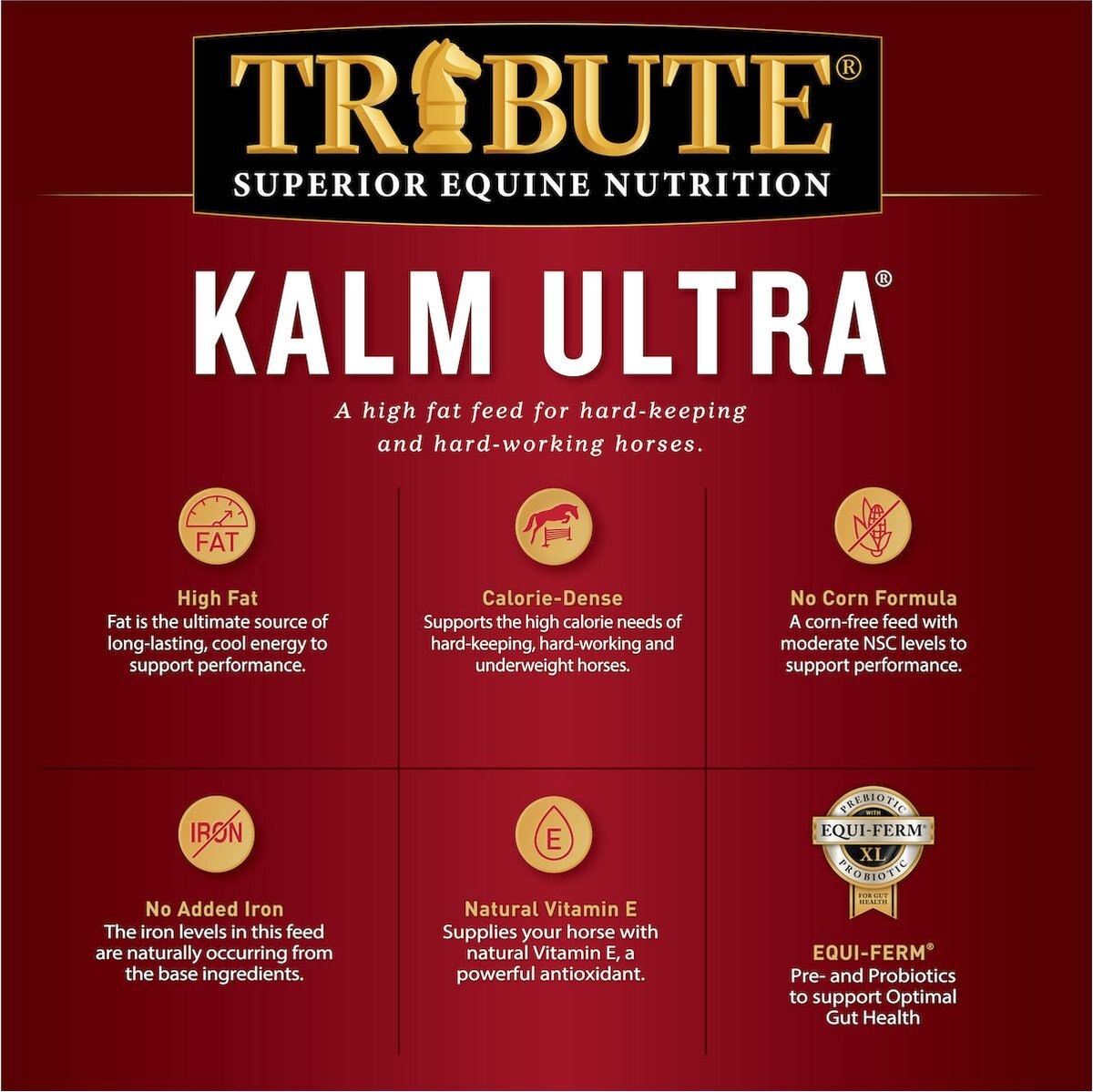 Tribute Equine Nutrition Kalm Ultra High Fat Horse Feed