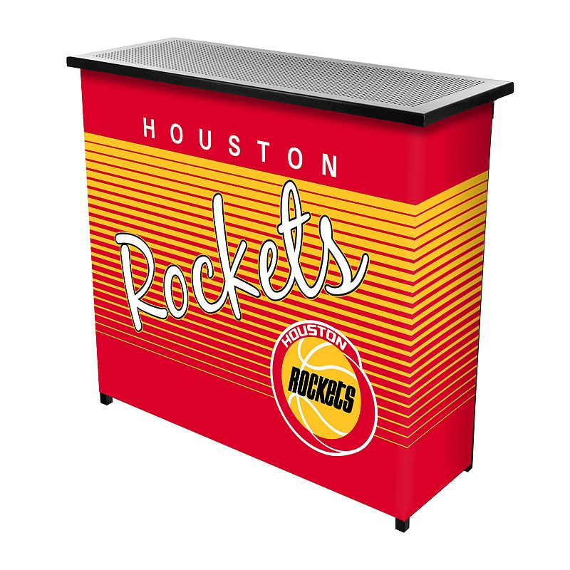 Houston Rockets Hardwood Classics 2-Shelf Portable Bar with Case