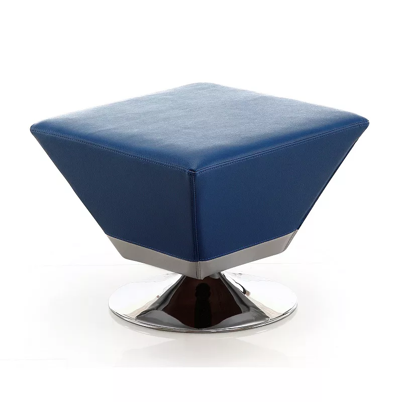 MANHATTAN COMFORT Diamond Shaped Swivel Ottoman