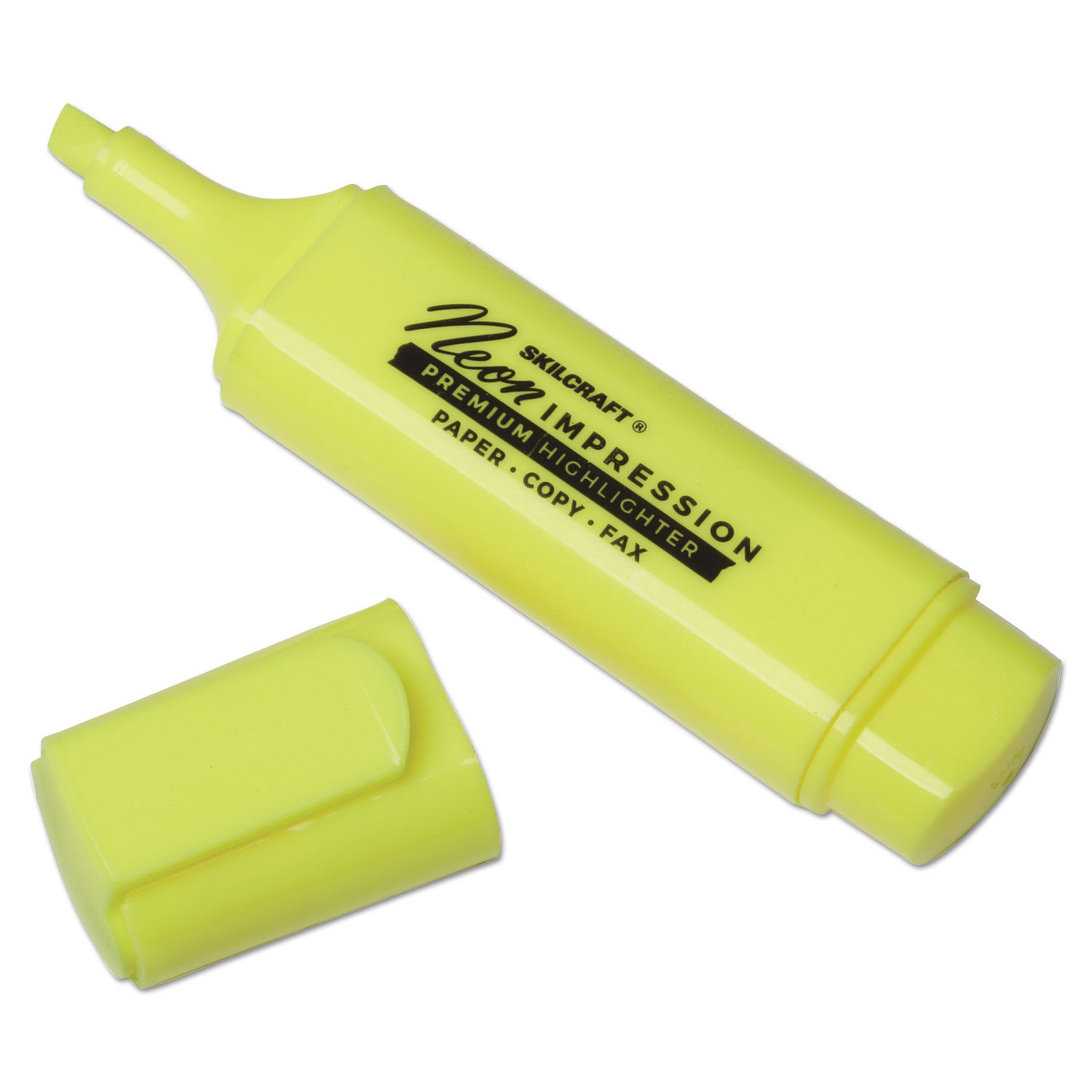 SKILCRAFT Flat Fluorescent Highlighter by AbilityOneandreg; NSN2017791