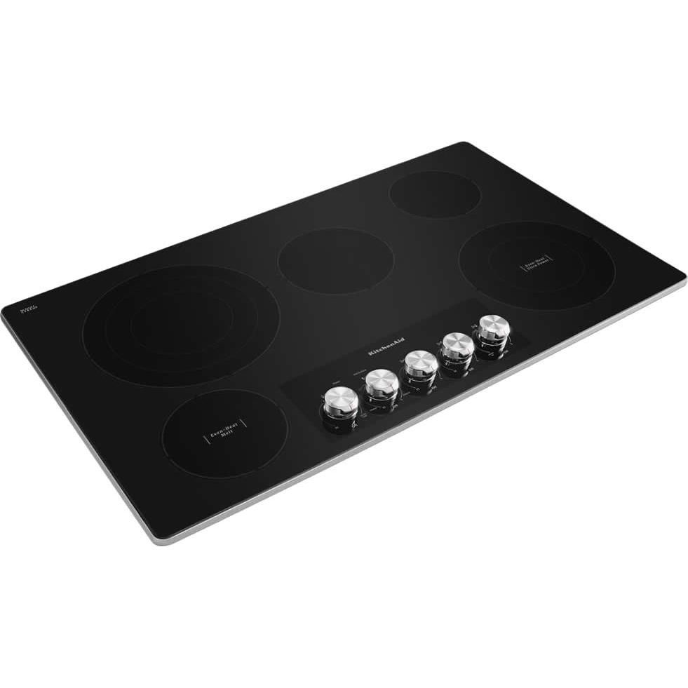 KitchenAid 36-inch Built-in Electric Cooktop with Even-Heat? Ultra Power? Element KCES556HSS