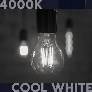 LUXRITE 100-Watt Equivalent A19 1600 Lumens Dimmable E26 Edison LED Light Bulb 12-Watt Damp Rated UL 4000K Cool White (4-Pack) LR21662-4PK