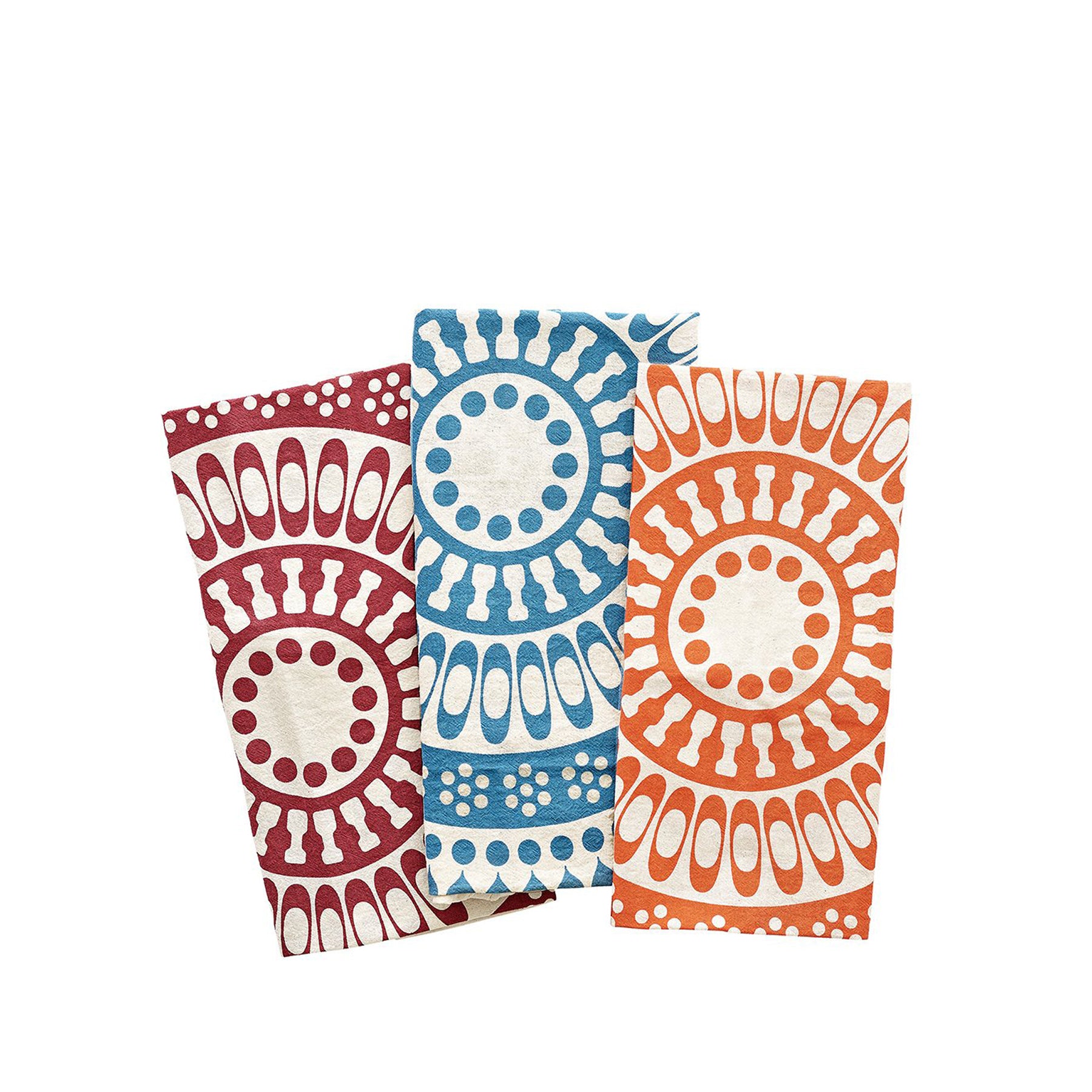 Flour Sack Tea Towels in Multi (Set of 3)