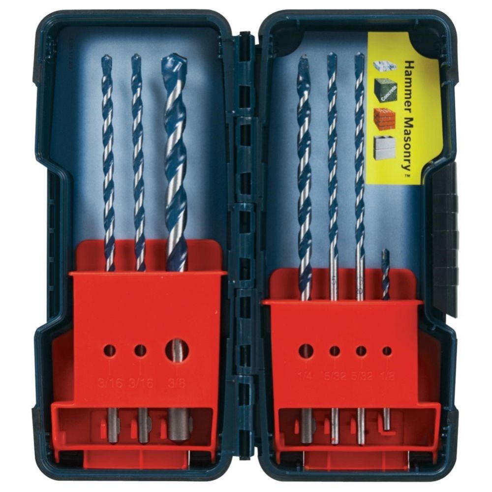 Blue Granite Turbo Hammer Drill Bit Set ; 7 Piece