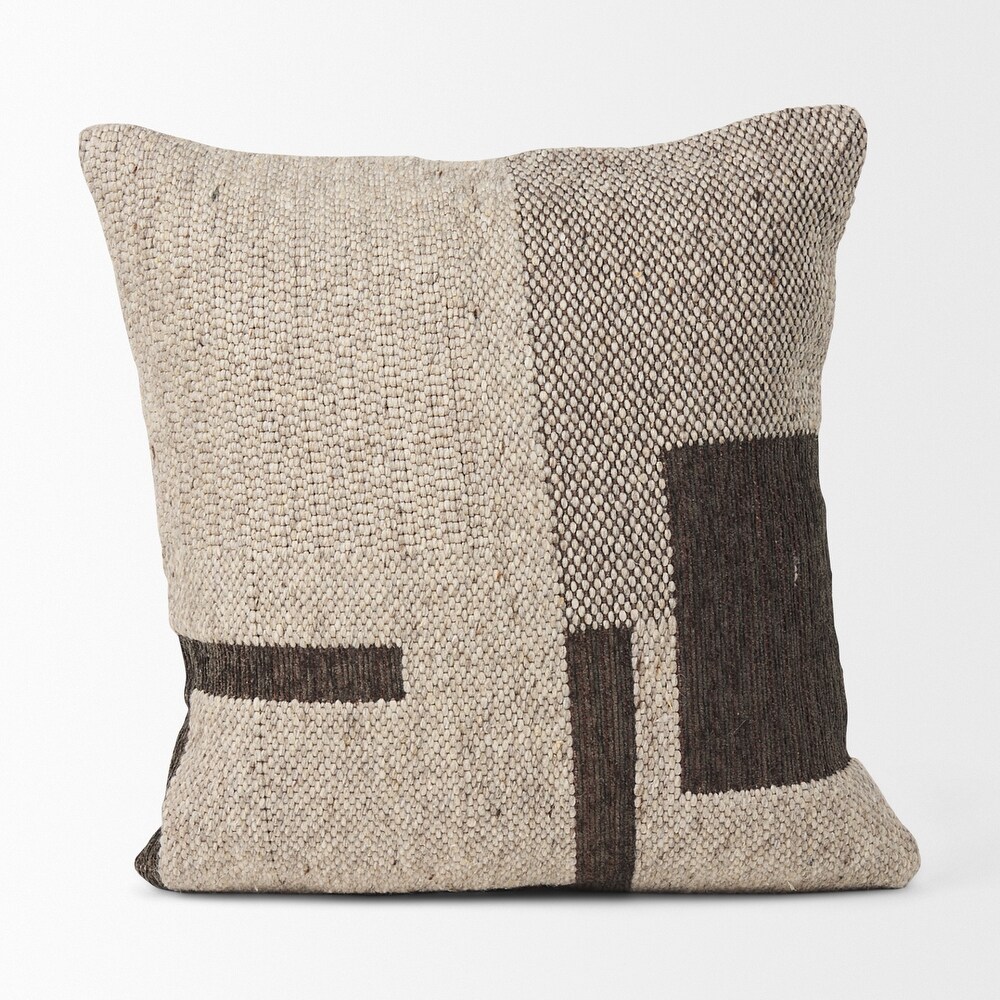 Kyle Beige Square Pillow Cover