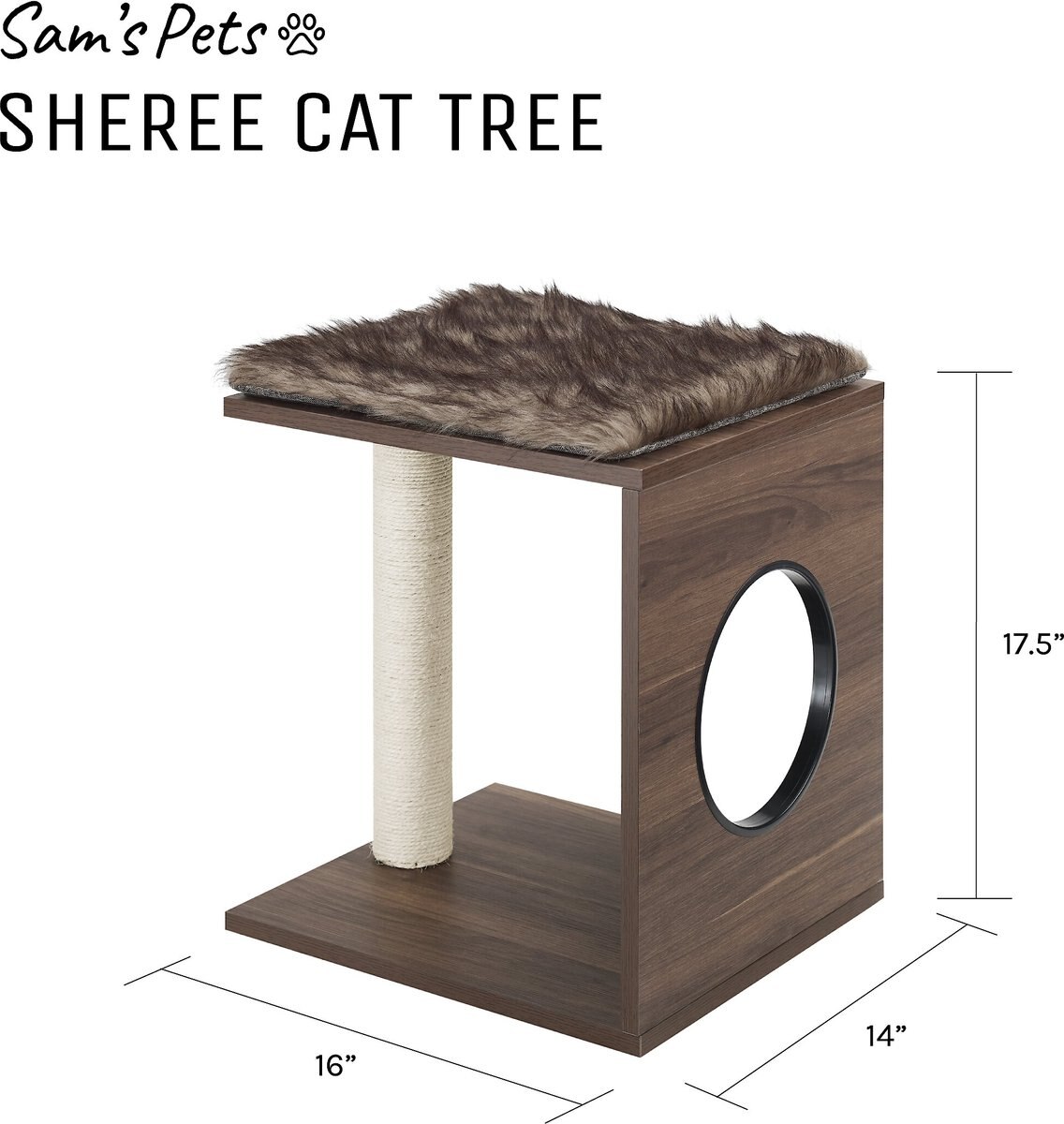 Sam's Pets Sheree 17-in Cat Tree