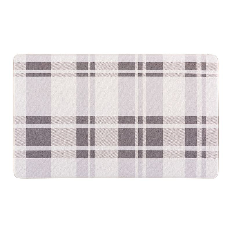 World Rug Gallery Plaid Anti-Fatigue Mat