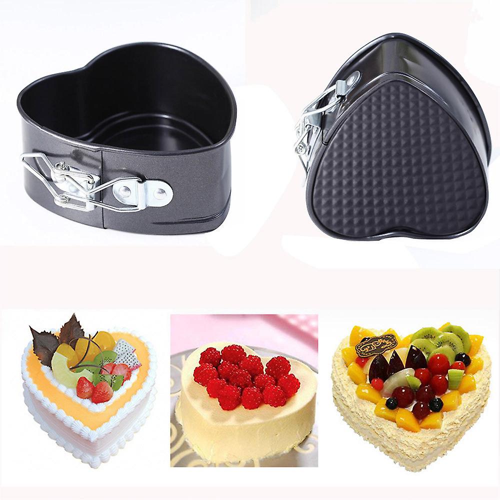 1pc Non-stick Love Heart Shape Cake Pan Tin Stainless Steel Diy Cake Mold Baking Cheese Bread Tray Kitchen Baking Tools