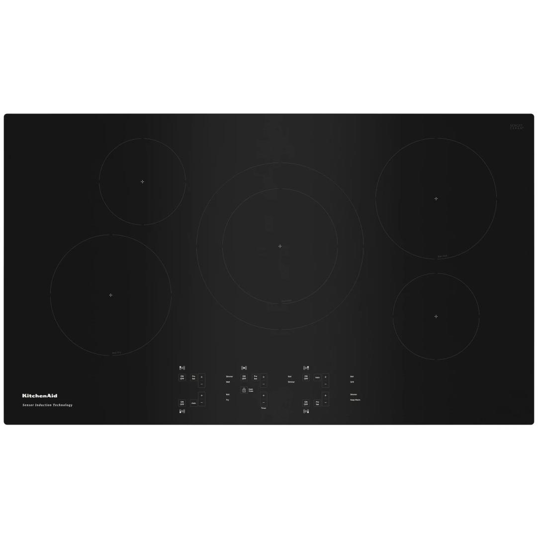 KitchenAid 36-inch Built-In Electric Induction Cooktop KCIG556