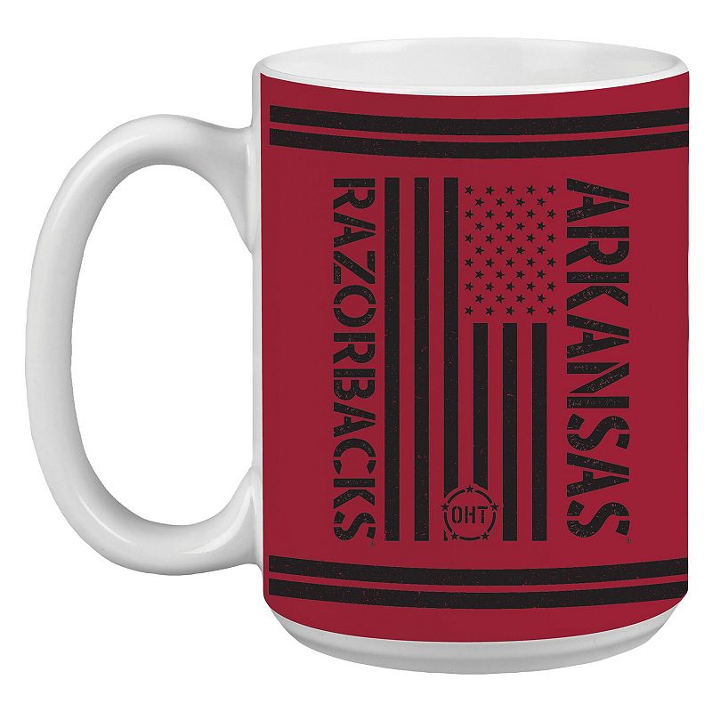 Arkansas Razorbacks 15oz. OHT Military Appreciation Mug