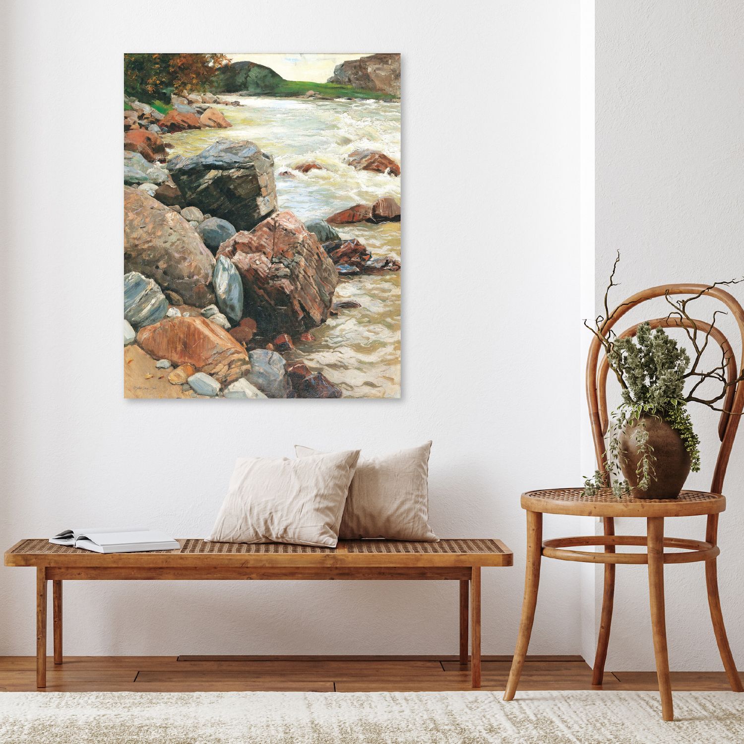 COURTSIDE MARKET Rolling River Canvas Wall Art