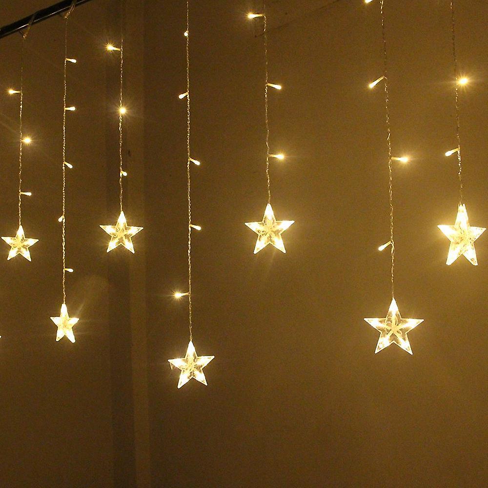 2M Star Fairy Lights Christmas Star String Lamp Garland Led Curtain Wedding/Home/Party/Garden/Birthd