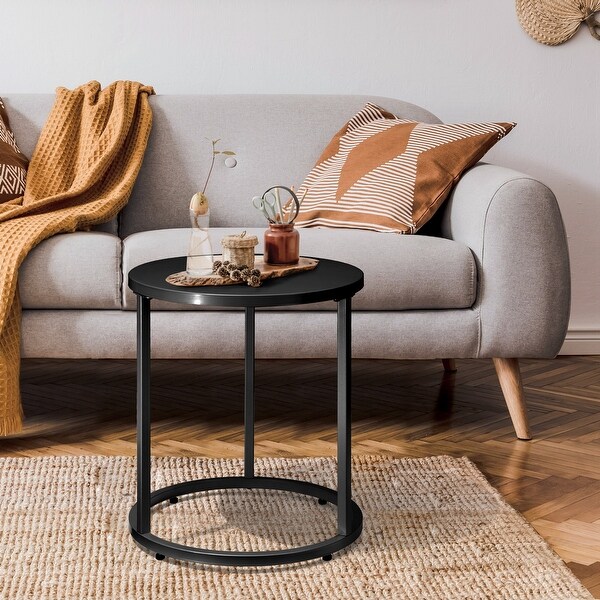 Pellebant Round Steel Side Table End Table