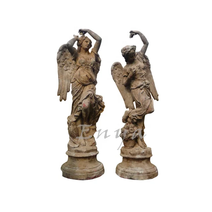 Wholesale Western Statue antiche romane Large Size Garden Supplies Decor Outdoor Lady Angel Sculptures Statue