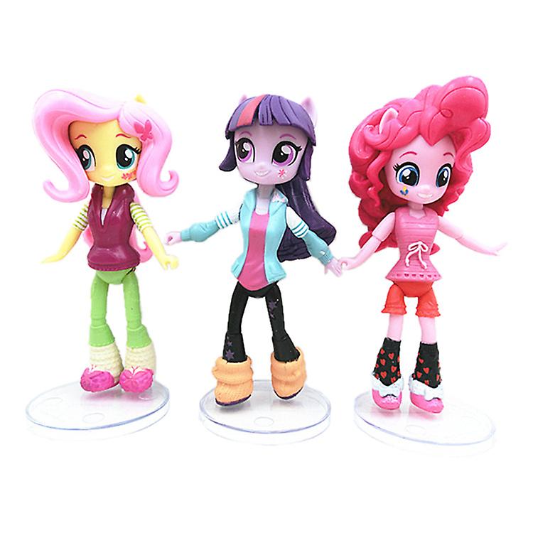 7pcs Cartoon Anime My Little Pony Full Set Of Girl Figures Toy Doll