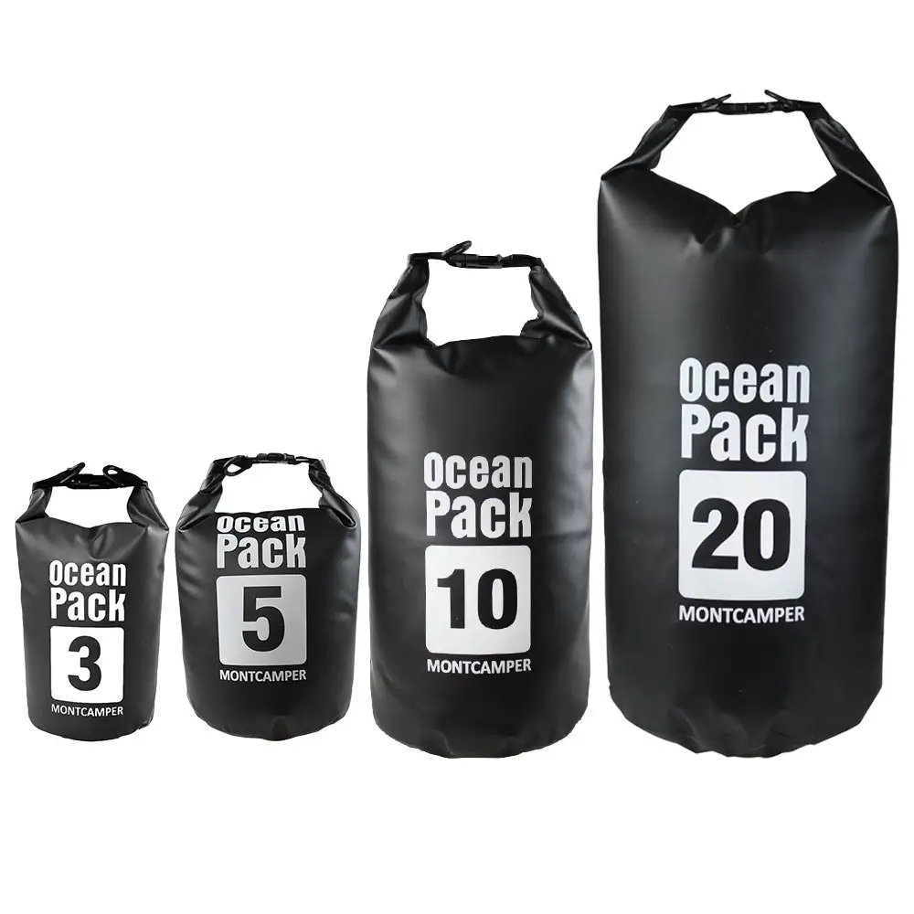 Custom 3L 5L 10L 20L PVC ocean pack camping hiking backpack waterproof dry bag