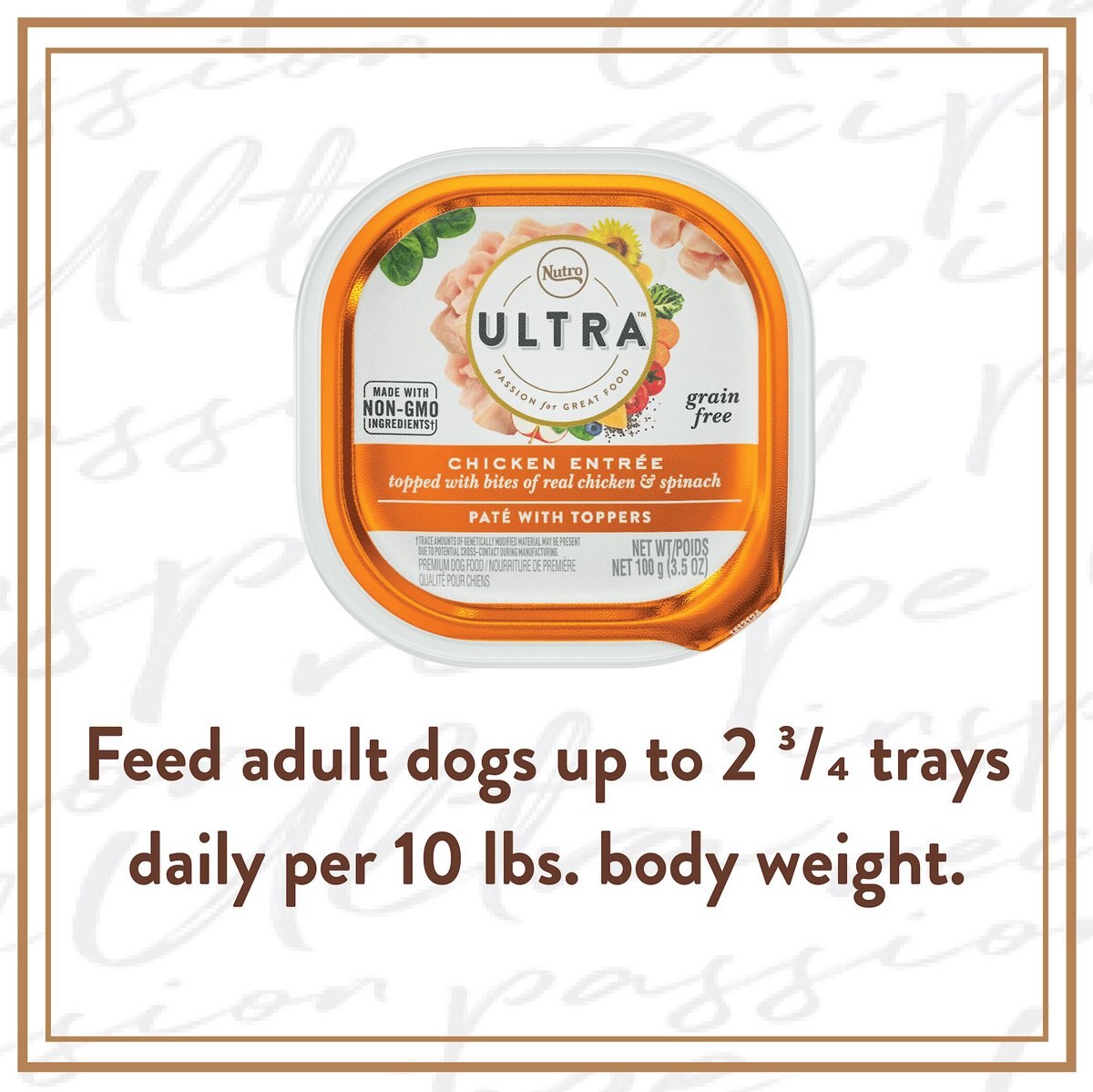 Nutro Ultra Grain-Free Chicken Entree Pate with Toppers Adult Wet Dog Food Trays