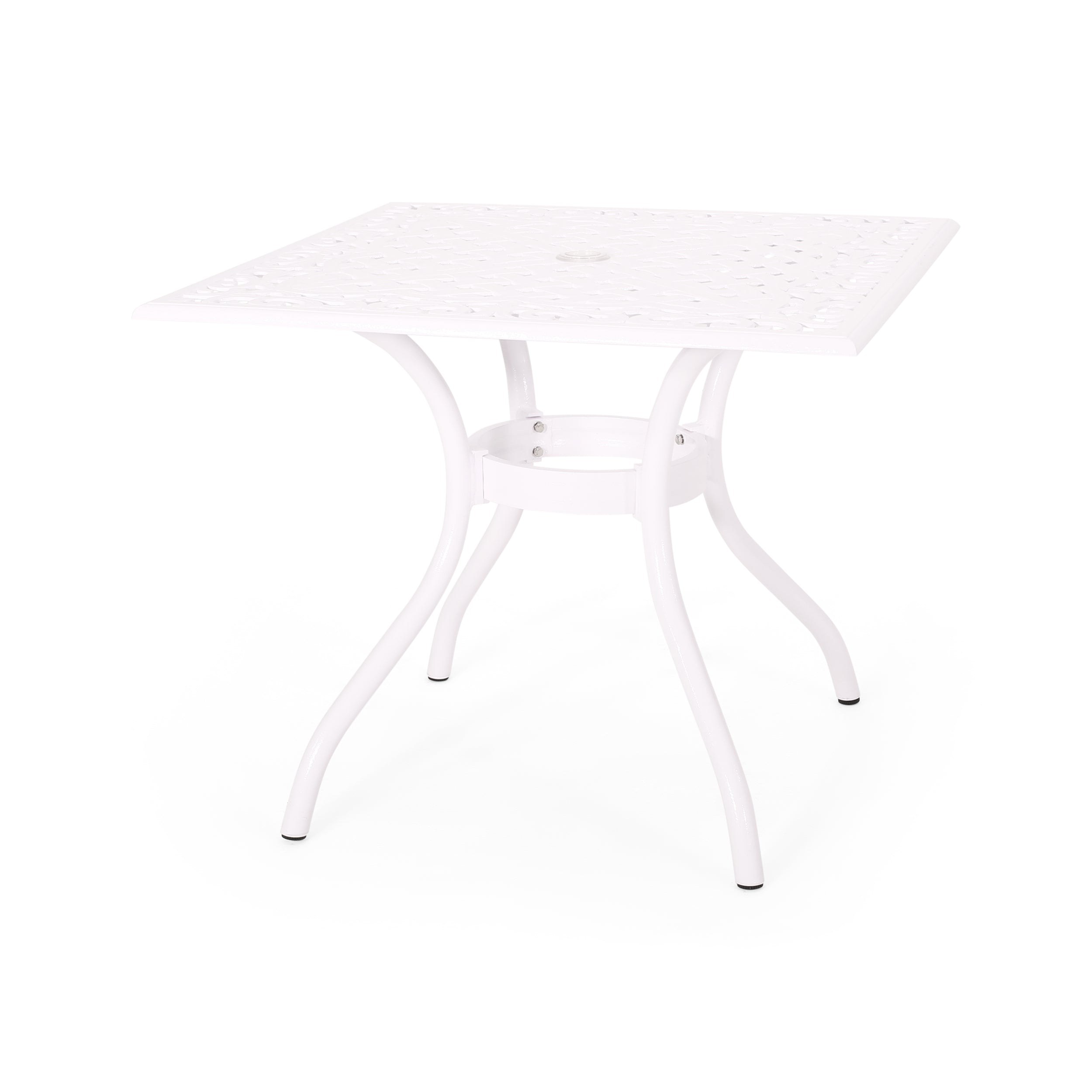 Honolulu Traditional Outdoor Aluminum Square Dining Table