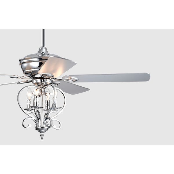 Kayla 52 Inch Chrome Candle Light Ceiling Fan with Remote Shopping - The Best Deals on Ceiling Fans | 39853370