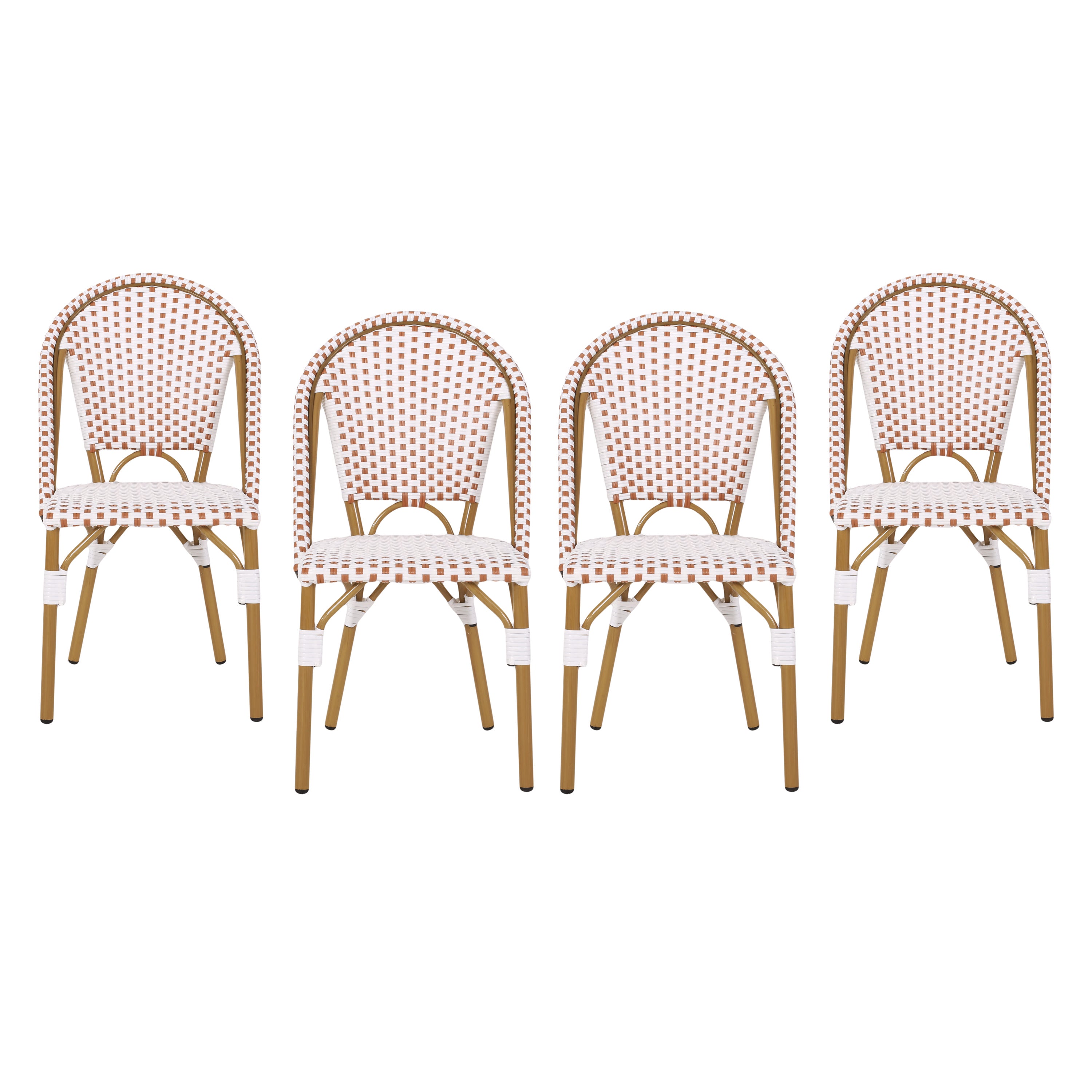 Brandy Outdoor French Bistro Chair, Set of 4