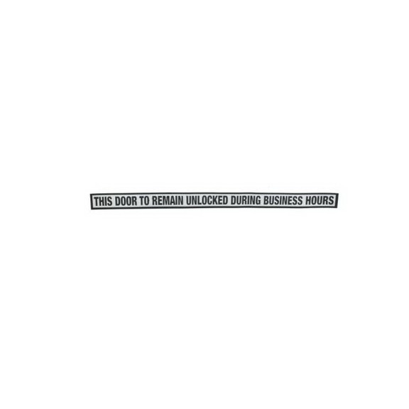 Trimco 771BLACK Decal Sign Black LetteringThis ...