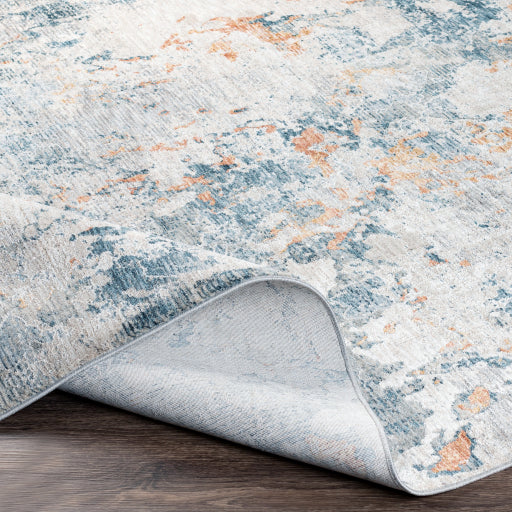 Laila Teal & Gray Rug