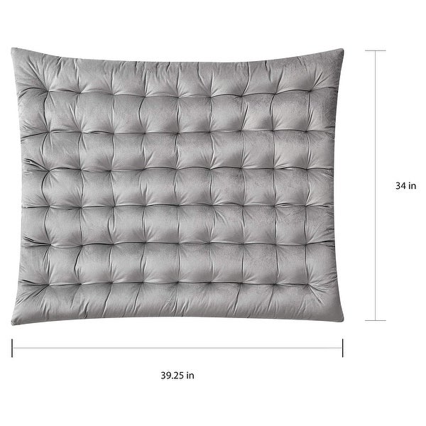 Rainha Cushion Tufted Velvet College Headboard - - 31307299