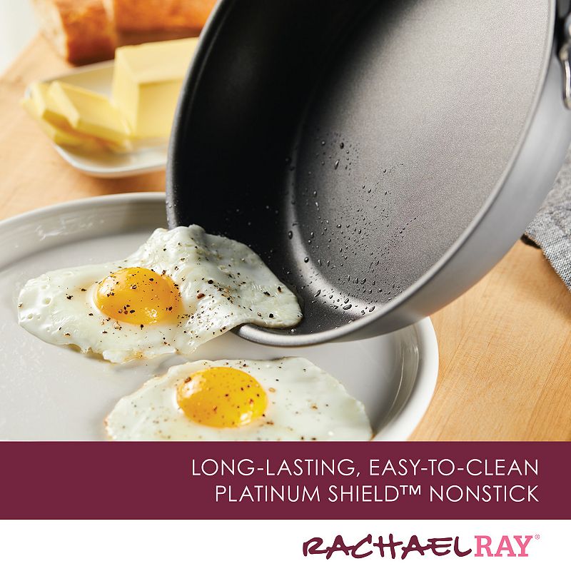 Rachael Ray? Create Delicious Hard-Anodized Aluminum Nonstick Deep Skillet Twin Pack