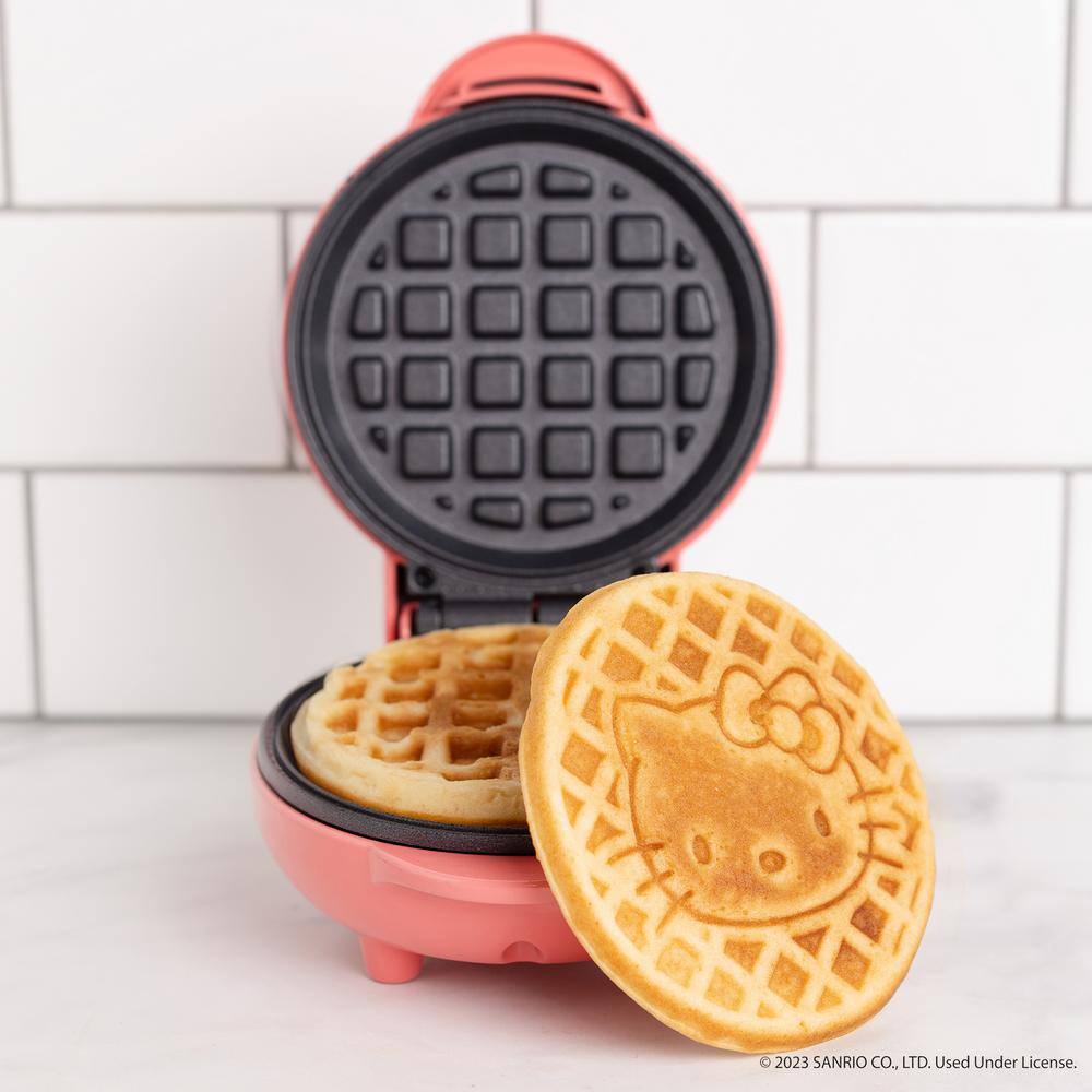 Uncanny Brands Pink Hello Kitty Mini American Waffle Maker WM3-KIT-HK1