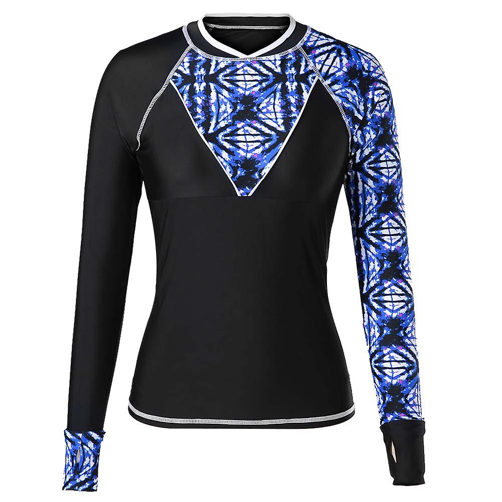 Long Sleeve Print Surfing Swimwear， Diving Swimming Suit For Women Xxl