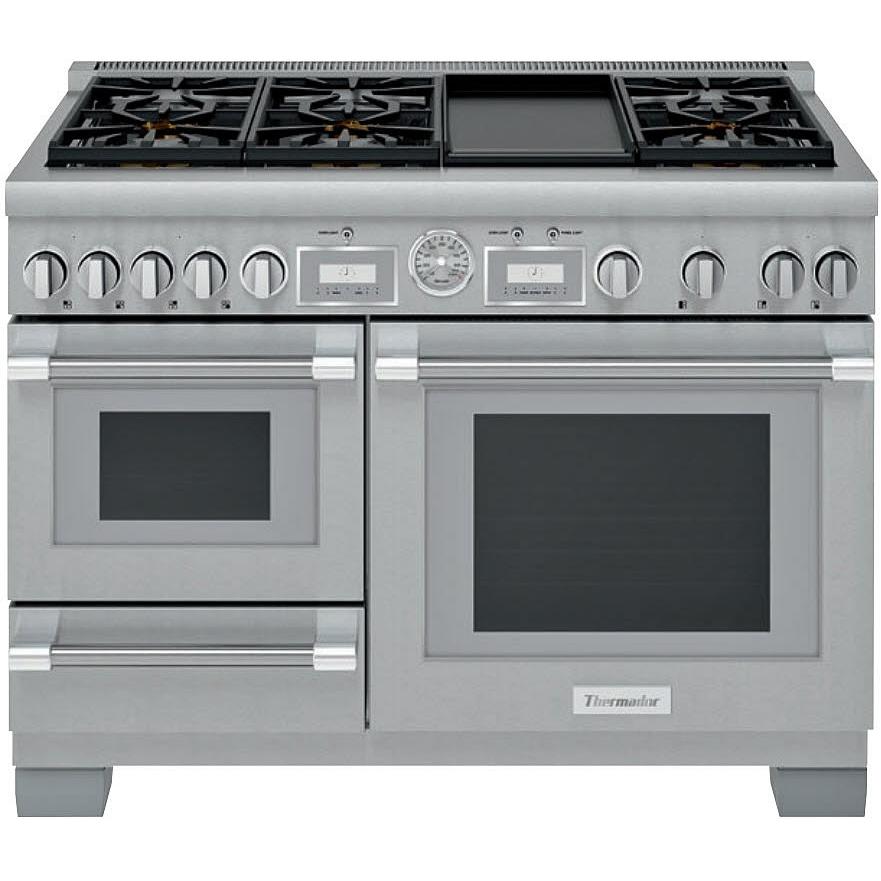 Thermador 48-inch, Freestanding Dual-Fuel Range with ExtraLow® Burners PRD48WDSGC