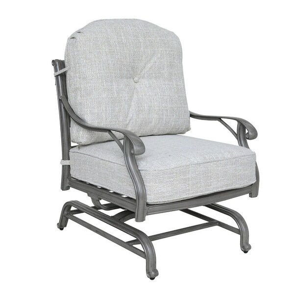 Ventura Cast Aluminum Club Motion Chair with Cushion (Set of 2)