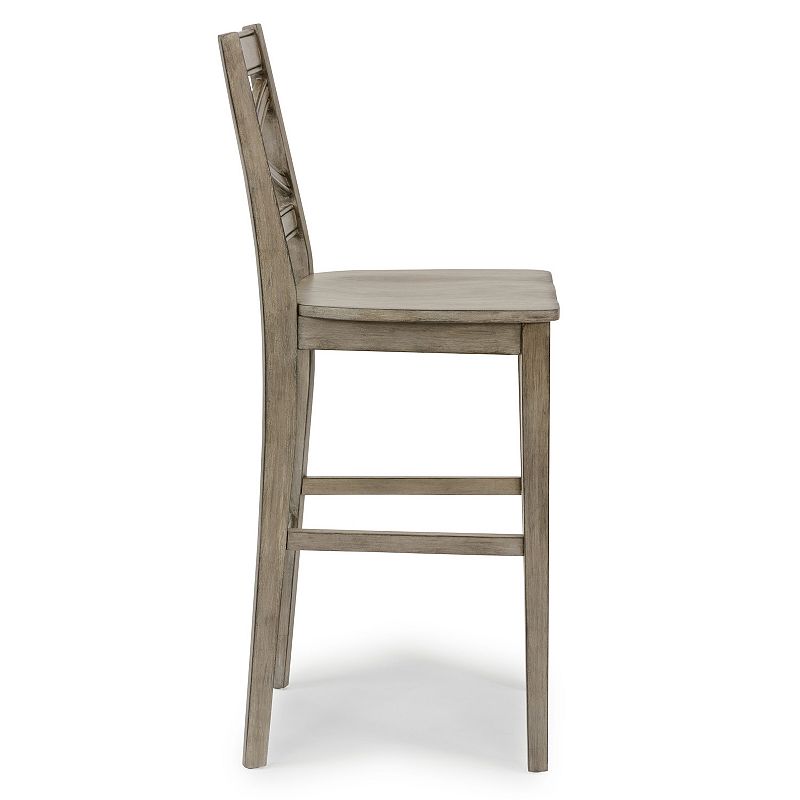 homestyles Mountain Lodge X-Back Frame Bar Stool