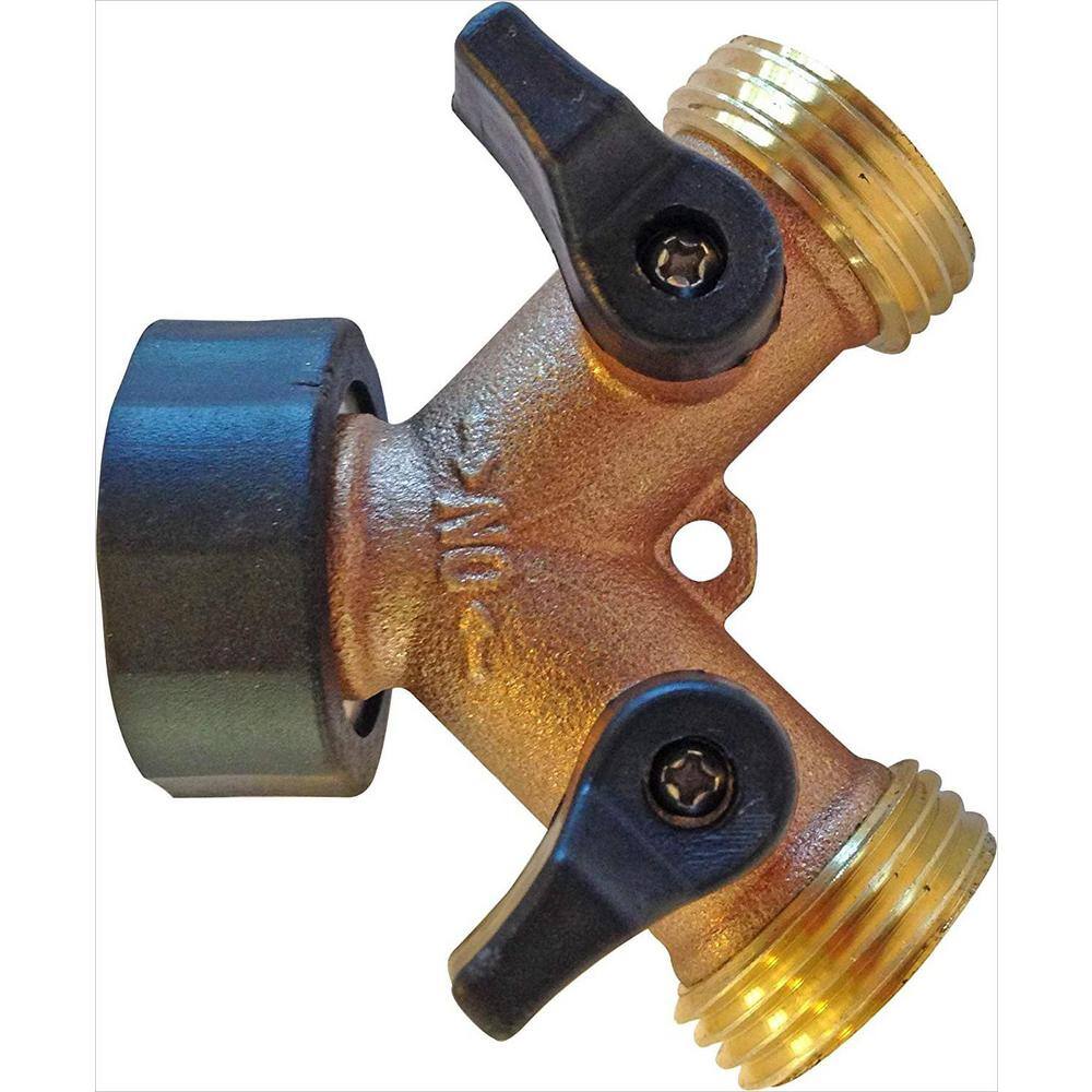 Cubilan Garden Hose Y Connector with Shut-Off Valves B013PWS8ZI