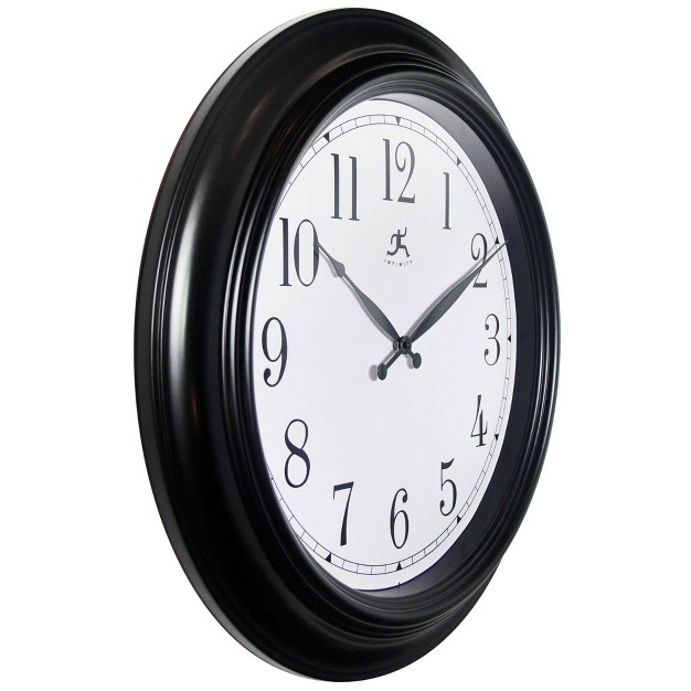 Classic Wall Clock Black Infinity Instruments