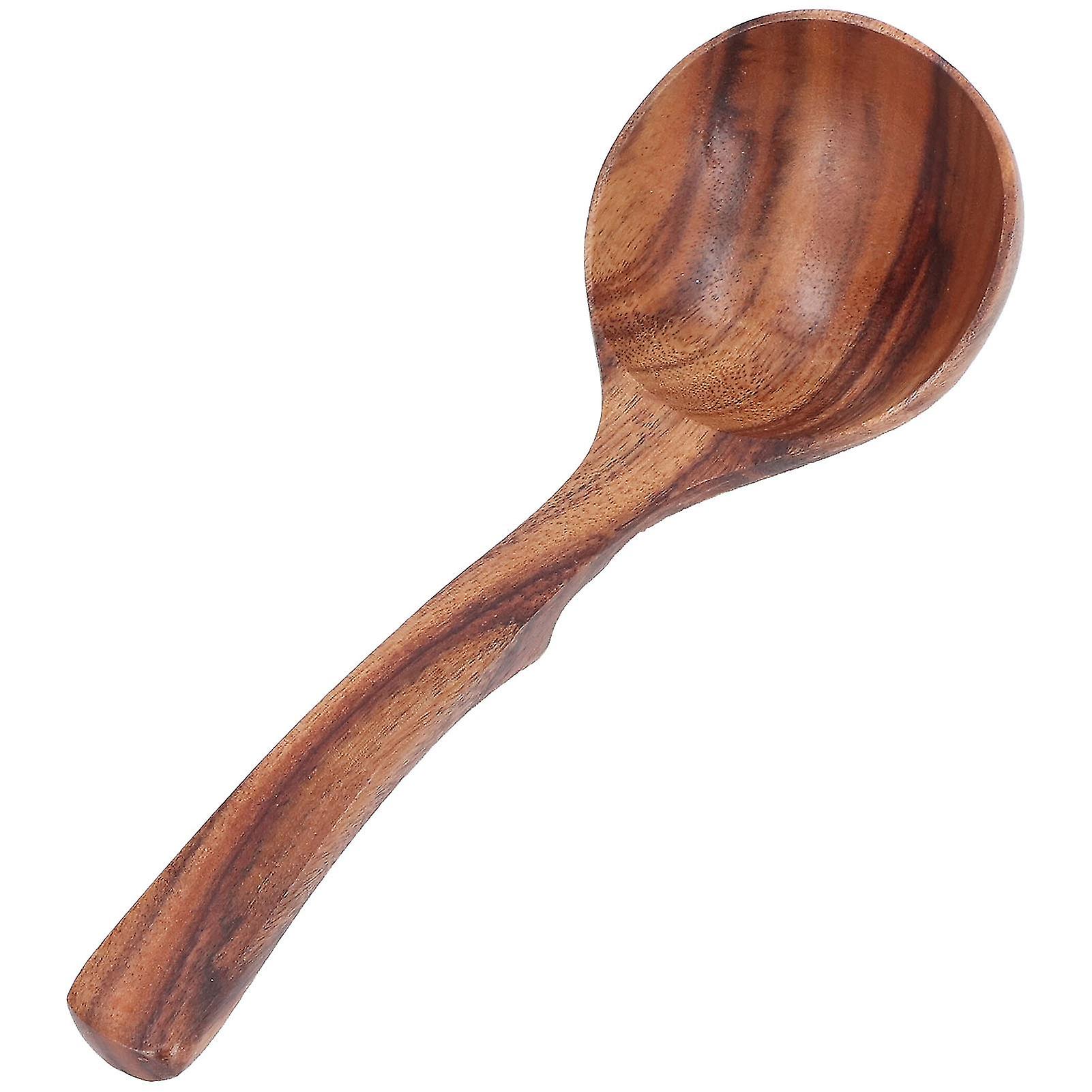 Wooden Ladle Acacia Wood Porridge Spoon Tableware Catering Kitchen Tool for Home KidsS